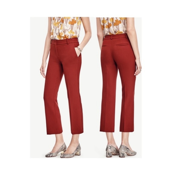 Ann Taylor Refined Kick Crop Flare Pants - Picture 2 of 6